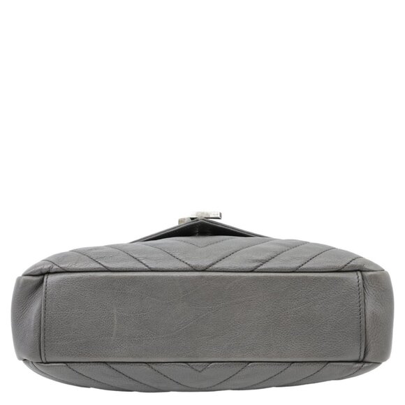 Yves Saint Laurent Monogram College Matelasse Chevron Leather Chain Shoulder Bag - Picture 8 of 13